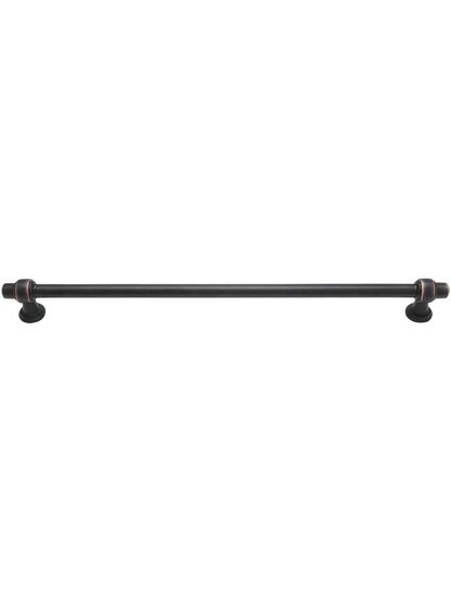 Bronte Cabinet Pull 11 5/16 inch Center-to-Center in Venetian Bronze.